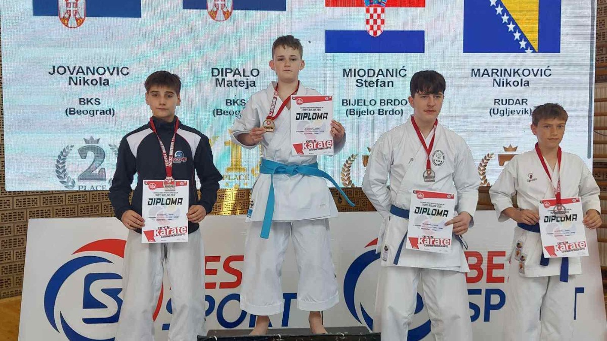 Матеја освојио две медаље на турниру у каратеу